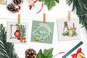 Christmas watercolor collection, a Seasonal Illustration by DamriNa art (Thumbnail 6 of 9)