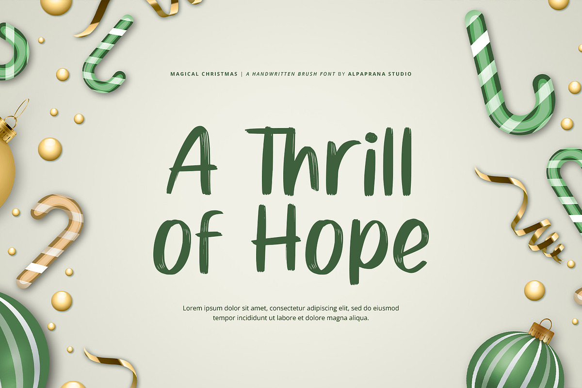 Magical Christmas - Handwritten Font, a Handwritten Font by Alpaprana (Photo 6 of 12)