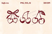 Whimsical Berry Fruit Bundle SVG PNG, a Food Illustration by Marie T (Thumbnail 16 of 36)