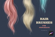 HAIR Procreate brushes, a Brush Add-On by Spark Studio Brushes (Thumbnail 2 of 7)