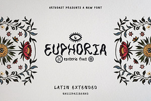 Euphoria Esoteric Font, a Handwritten Font by Artcoast Fonts