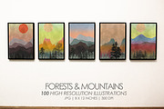 Forest and Mountains, a Decorative Illustration by Digital Art Creations (Thumbnail 4 of 5)