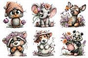 Whimsical Spring Animal Clipart, an Illustration by Daily.Designs (Thumbnail 6 of 7)