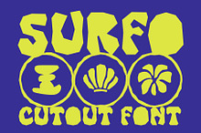 Surfo - Cutout font