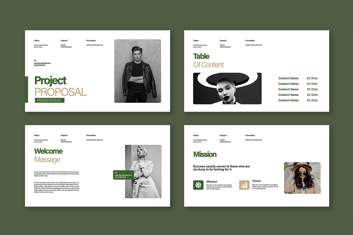 Modern Minimalist Business Project, a Presentation Template by Mighty-Slide (Photo 2 of 5)