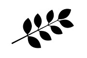 Botanical Leaf Silhouette Bundle, an Illustration by Creativeshirt (Thumbnail 46 of 51)