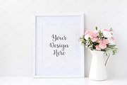 White Frame Mockup Bundle Set of 10, a Print Template by Marsala Digital (Thumbnail 2 of 11)