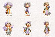 Summer Funny Grandma Clipart, an Illustration by CreationArt (Thumbnail 7 of 7)