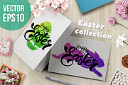 Happy Easter set of illustrations, a Decorative Illustration by DruZhi Art (Thumbnail 1 of 4)