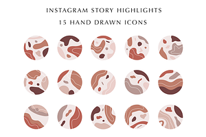 Abstract Instagram Story Icons