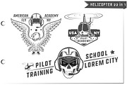 22 in 1 Helicopter emblems and logo, a Technology Illustration by Hadanello88 (Thumbnail 3 of 4)