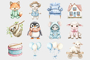 Watercolor Neutral Nursery Clipart, a Seasonal Illustration by Design Market (Thumbnail 3 of 5)