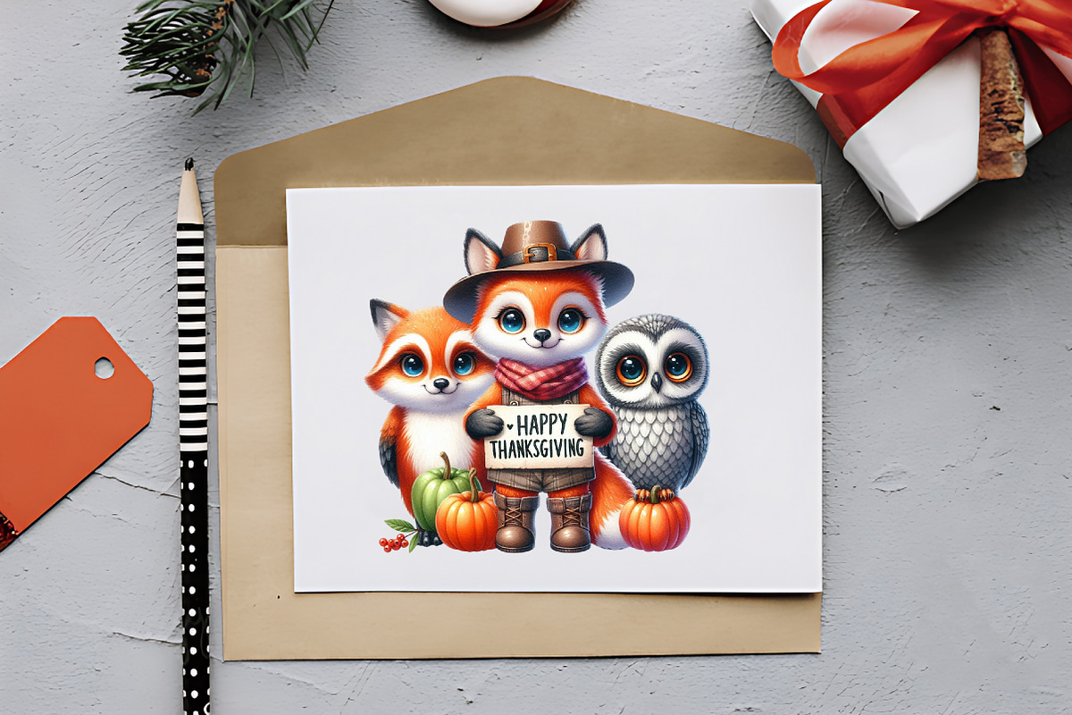 Happy Thanksgiving Clipart, an Illustration by RobertsArt (Photo 5 of 7)