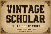 Vintage Scholar, a Slab Serif Font by Limited.studio (Thumbnail 1 of 7)