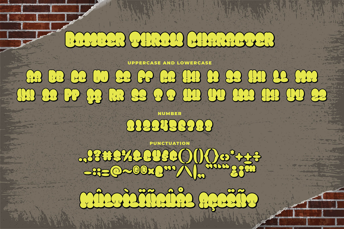 Bomber Throw Graffiti Font, a Font by Blankids Studio (Photo 5 of 6)