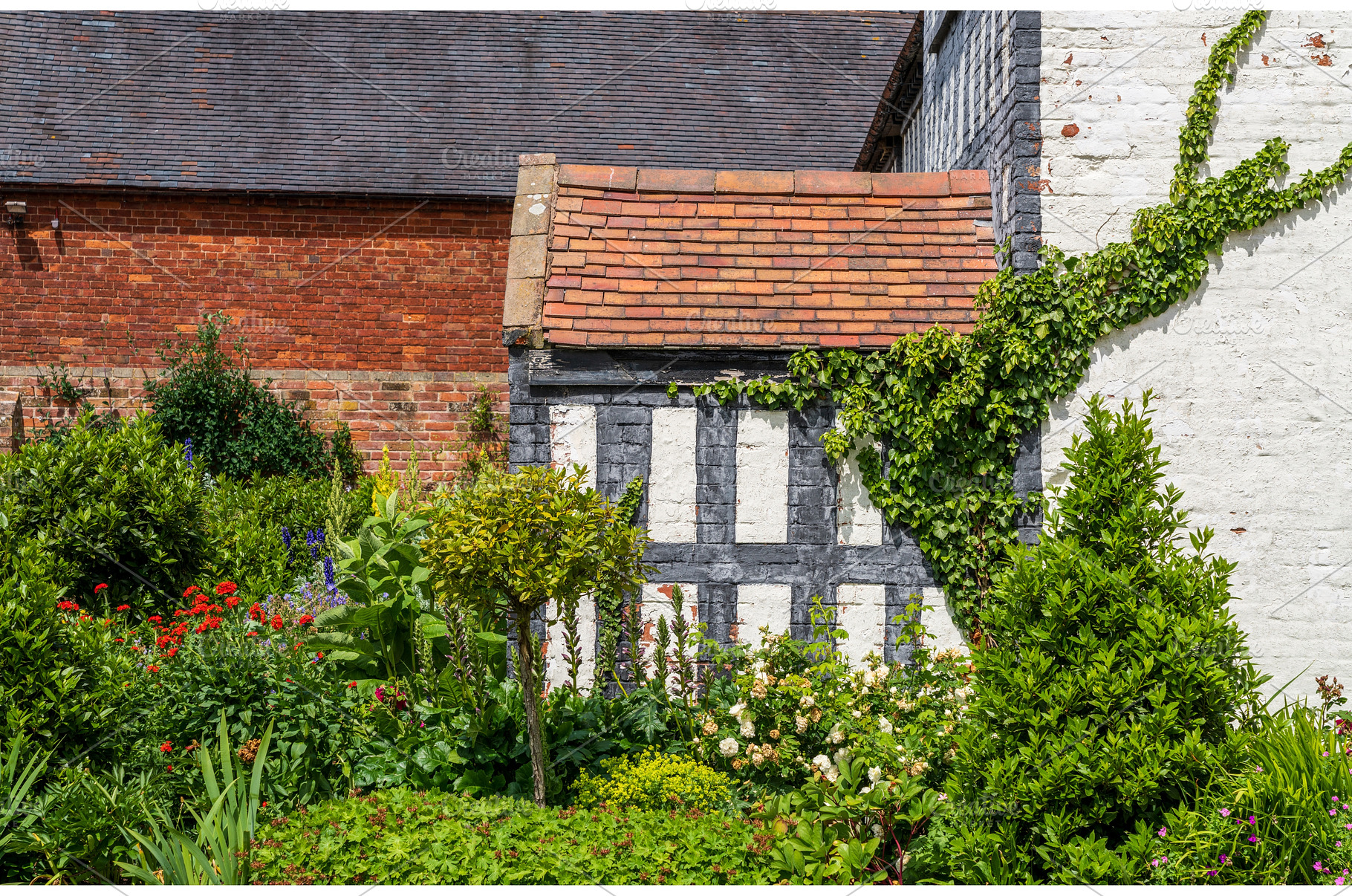 Gardens of Boscobel House in, an Architecture Photo by Backyard Stock