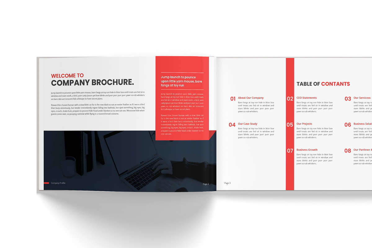 Horizontal Brochure Template, a Brochure Template by TheBrightGrap (Photo 2 of 13)