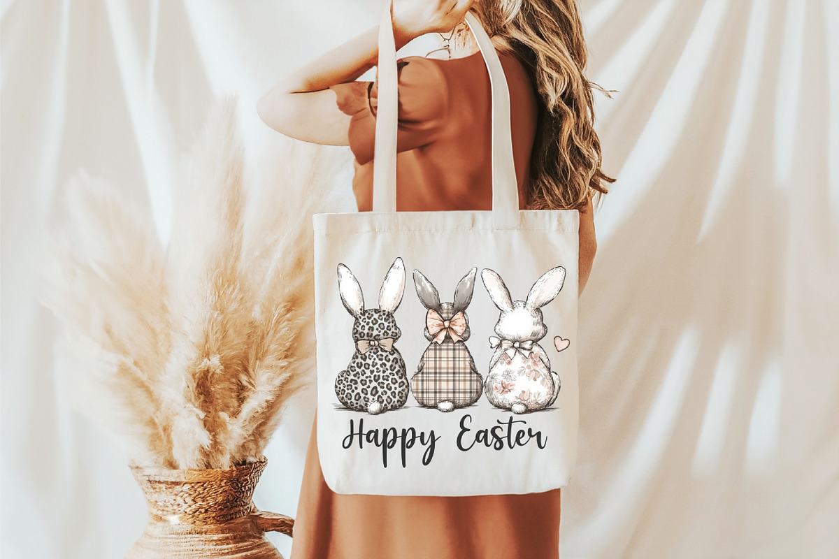 Happy Easter PNG Coquette Easter Bun, an Illustration by designcity5 (Photo 2 of 9)