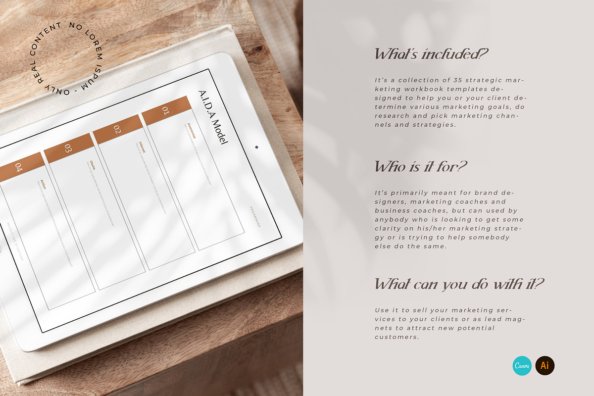 Marketing Strategy Workbook CANVA, a Marketing Template by AndrewPixel (Photo 2 of 13)