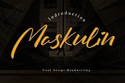 Maskulin - Cool Signature Script, a Script Font by Saxofont (Thumbnail 1 of 10)