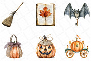 Vintage Autumn & Halloween Clipart, an Illustration by DreamPrint404 (Thumbnail 3 of 4)