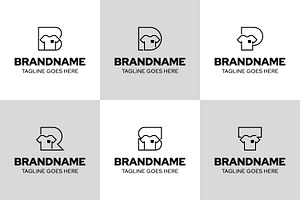 Letter B D P R S T Tshirt Logo, a Branding & Logo Template by Pray Art Design Studio
