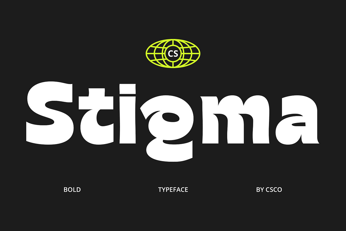 CS Stigma – Bold Font, a Sans Serif Font by Craft Supply Co. (Photo 1 of 8)