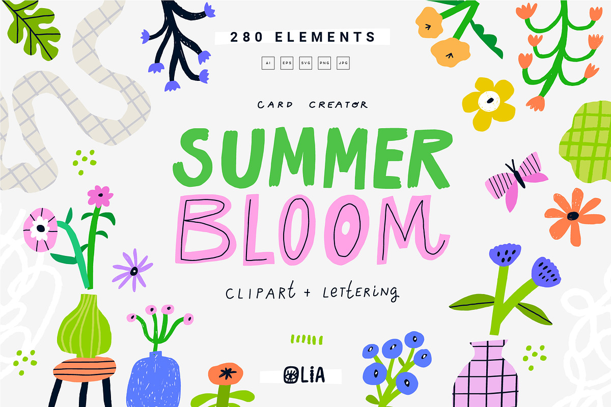 Summer Bloom | 100% Hand drawn, a Decorative Illustration by Olia (Photo 1 of 11)