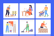 Labor Day Illustrations, a Person Illustration by Prosymbols (Thumbnail 7 of 11)
