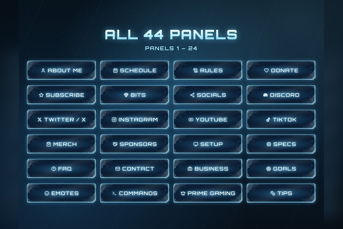 Ice Twitch & Kick Panels, an Object Graphic by Gear Store (Photo 2 of 7)