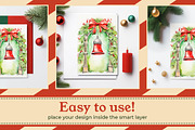 Christmas Card / Poster Mockup Set, an Advertising Mockup by pizza.studi0 (Thumbnail 2 of 6)
