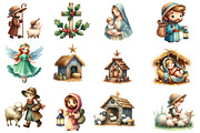 Christmas Nativity Sublimation Clipa, an Illustration by Designworld (Thumbnail 2 of 6)