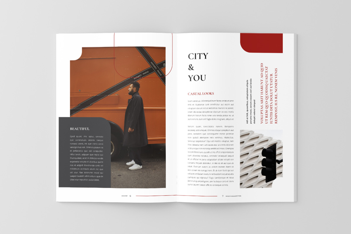 Magazine Template – Simple Design