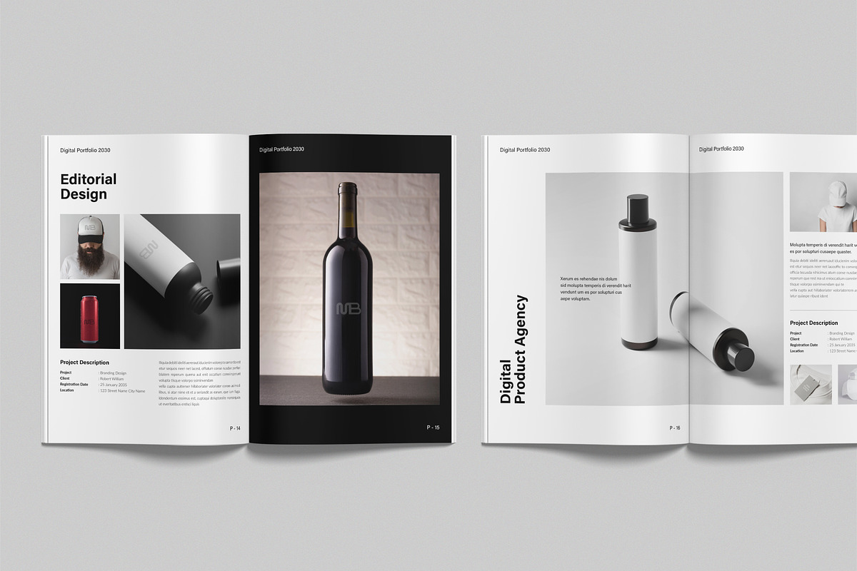 Minimalist Design Portfolio Template, a Brochure Template by NorthPeak (Photo 7 of 12)