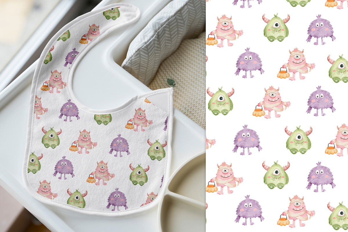 Watercolor Halloween Clipart, a Seasonal Illustration by Pattern + watercolor (Photo 6 of 9)