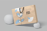 Kraft Paper Shopping Bag Mockups, a Packaging Mockup by megostudi0 (Thumbnail 4 of 6)