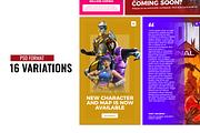 Gaming Social Media Templates Kit, a Social Media Template by Creathift (Thumbnail 3 of 7)