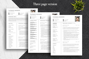 Minimal Resume Template Pack Canva