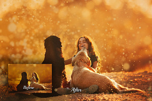 57 Bokeh Dust Photoshop Overlays