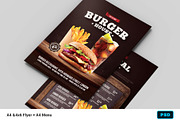 Burger Flyer + Menu, a Flyer Template by Bornx Design (Thumbnail 2 of 2)