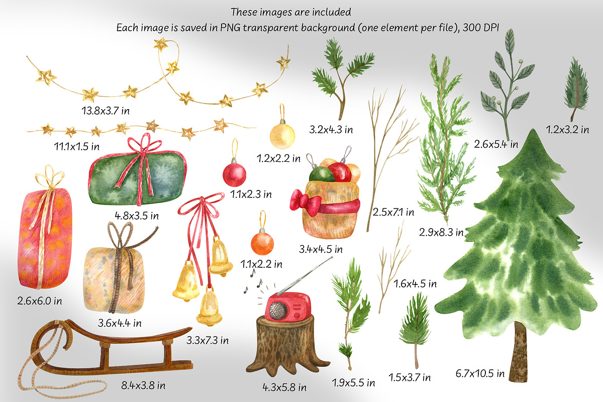 Snowmen Village Watercolor Clipart, an Illustration by Anna Druzhkova (Photo 5 of 20)