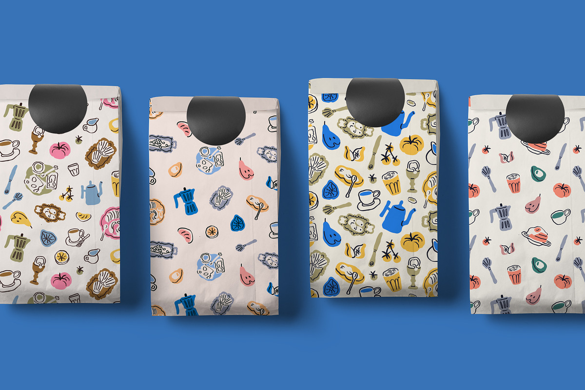 Breakfast food seamless patterns, a Pattern Graphic by Good Studio (Photo 6 of 13)