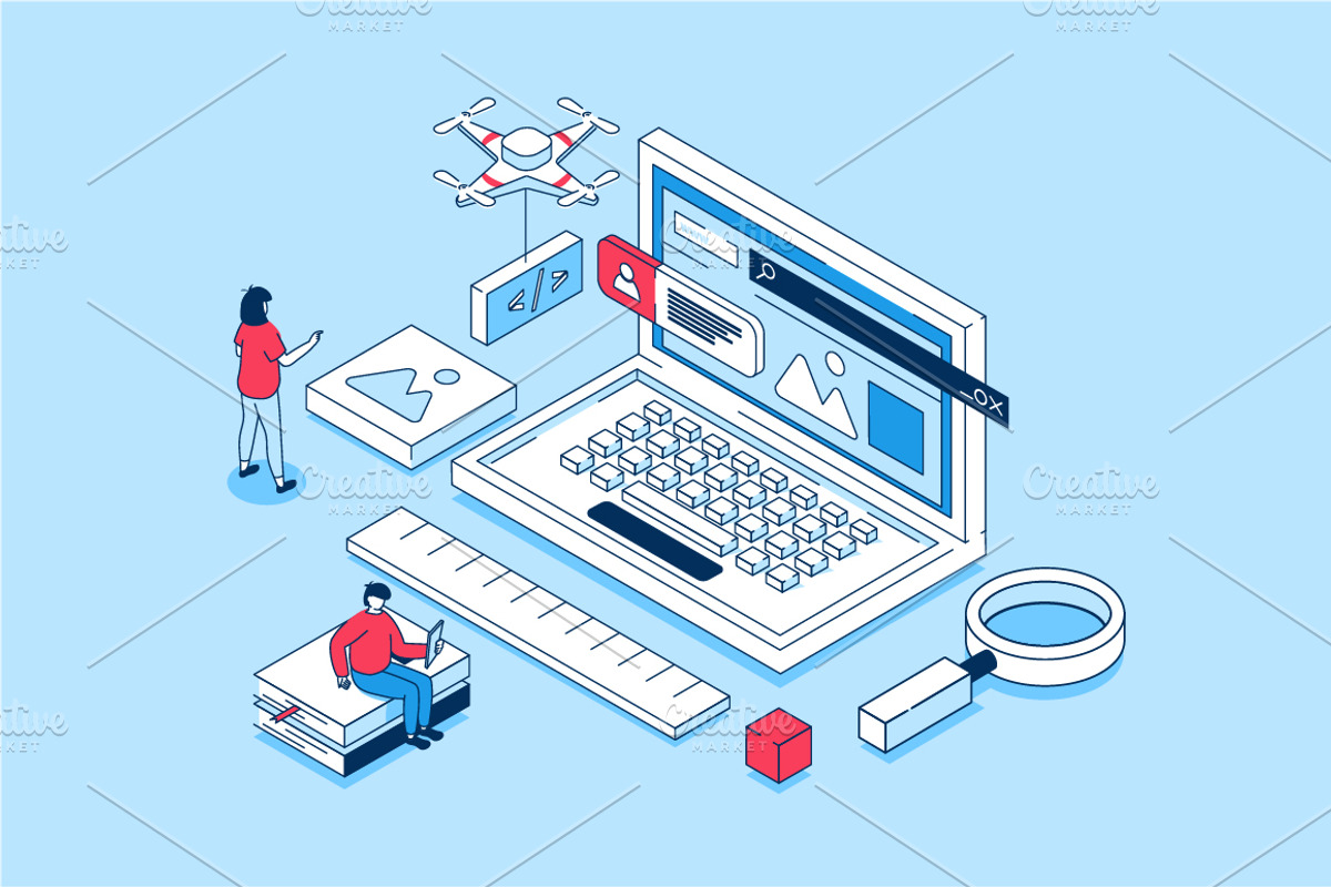 Isometric Concepts Illustrations, a Finance Illustration by alexdndz (Photo 5 of 26)