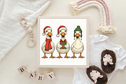 Funny Christmas Goose Christmas PNG, an Illustration by CraftArtStudio (Thumbnail 4 of 4)