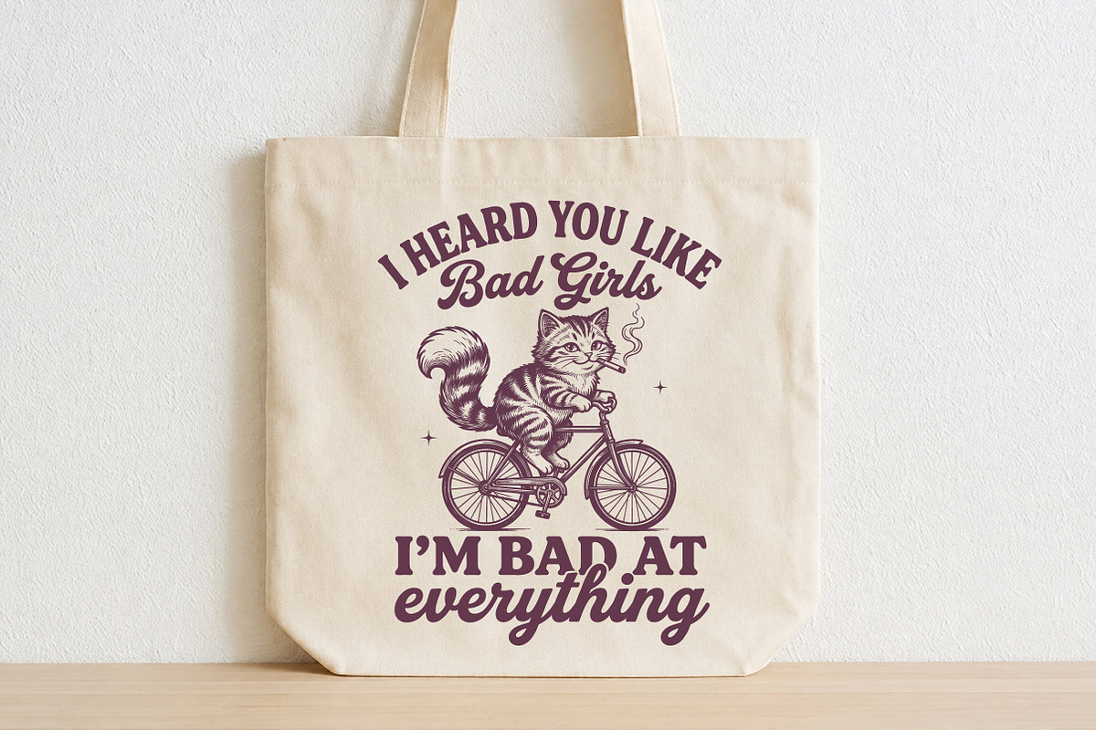 I Heard You Like Bad Girls Bad Cat, an Animal Illustration by Libby Wishes (Photo 4 of 4)