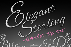 Elegant Sterling Silver Letters