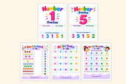 Numbers 1–20 Practice Workbook, a Stationery Template by Shumaya (Thumbnail 4 of 5)