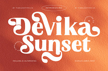 Devika Sunset Luxury Serif Font