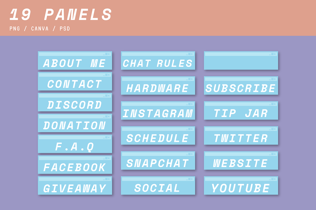 Streaming: Retro Computer Aesthetic, a Social Media Template by Liseno Designs (Photo 7 of 10)