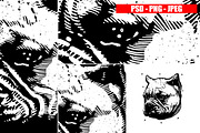 Dogs Collection Black and White Art, an Animal Illustration by Design by sebrodbrick (Thumbnail 22 of 22)